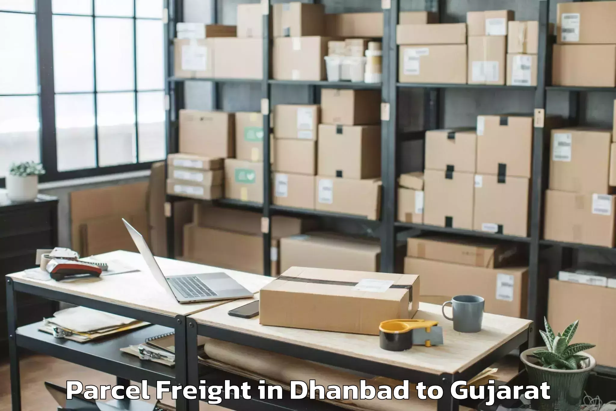 Affordable Dhanbad to Porbandar Airport Pbd Parcel Freight